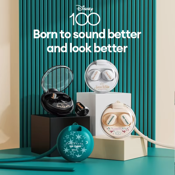 Disney 100 Anniversary Earbuds – Choice Disney Qs-t1 Earphone Bluetooth 5.3 Wireless